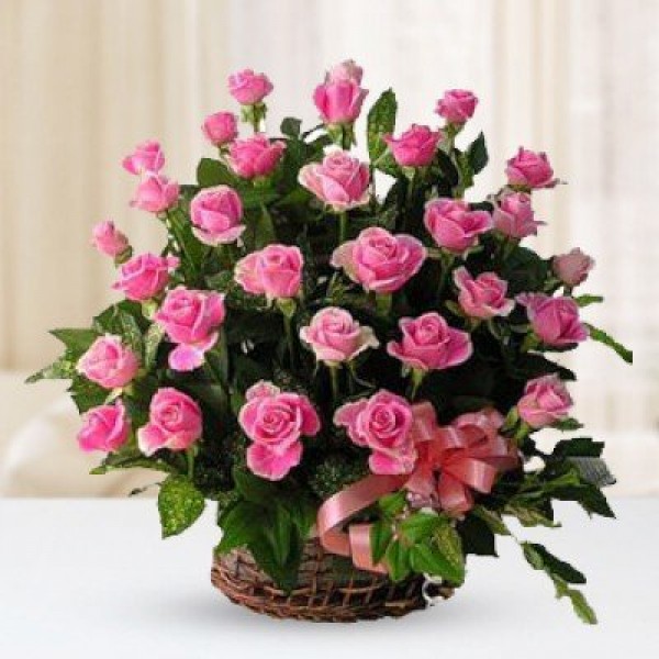 Fresh Pink Roses Bunches